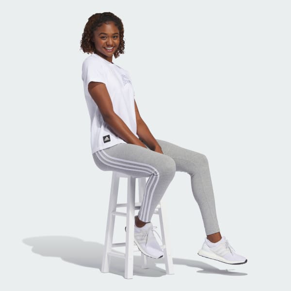 Grau Future Icons 3-Streifen Leggings