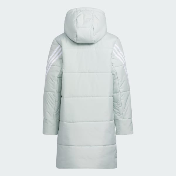 Gri 3-Stripes Dolgulu Mont