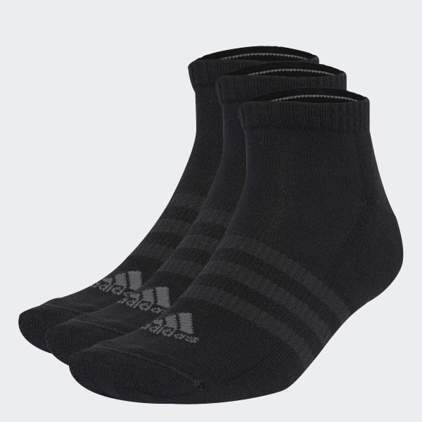 Black Cushioned Low-Cut Socks 3 Pairs