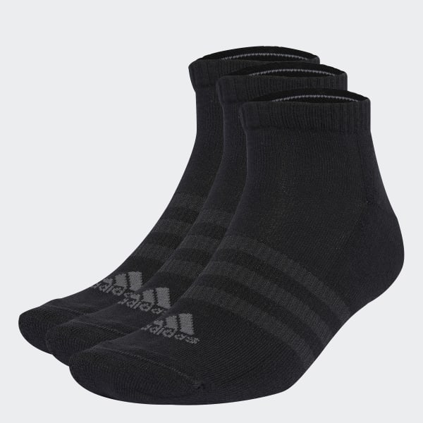 Hitam Kaos Kaki Cushioned Low-Cut 3 Pasang