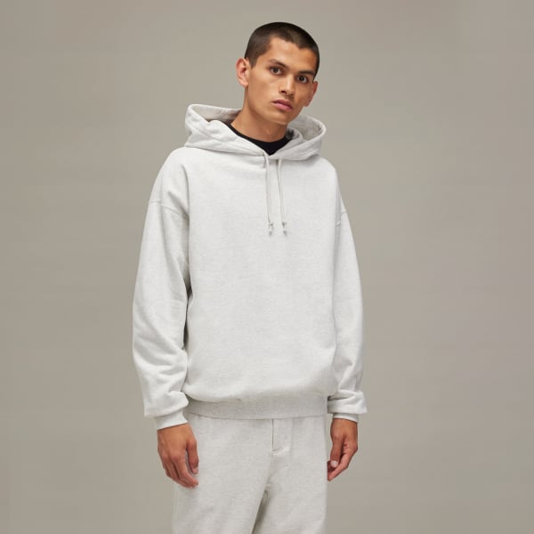 Grey Y-3 Brushed Terry Hoodie