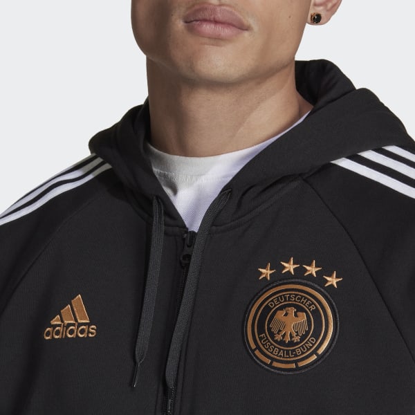 Czerń Germany DNA Full-Zip Hoodie FQZ11