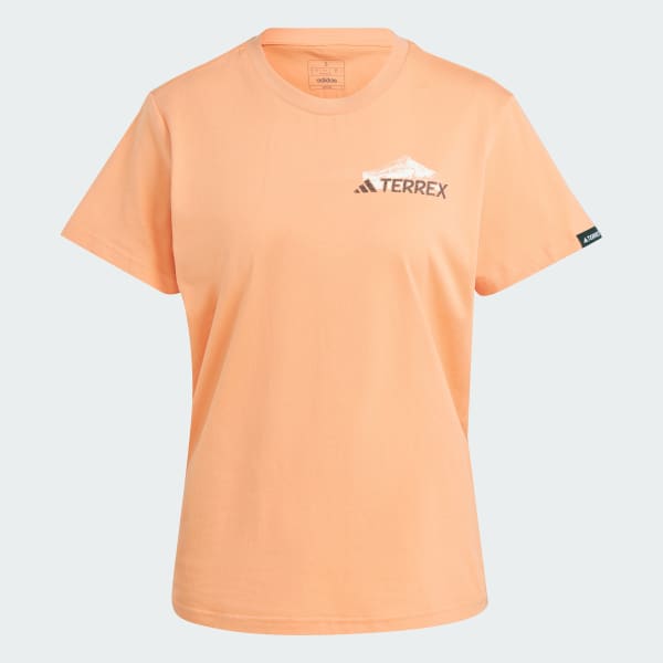 Naranjo Polera Terrex Exploration Graphic
