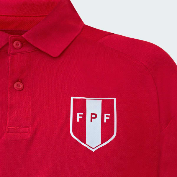 Rojo Polo con Cuello de Concentración de La Selección Peruana 2023
