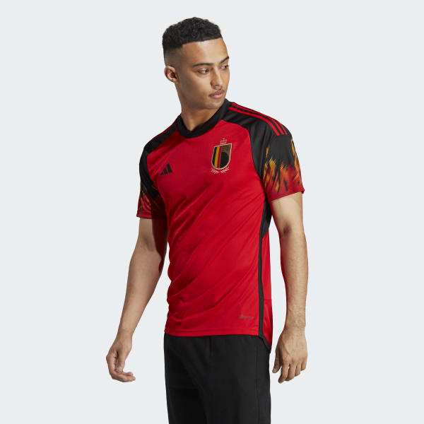 Rojo Camiseta Uniforme de Local Bélgica 22