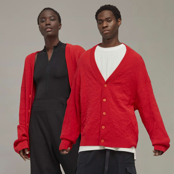adidas Y-3 Knit Cardigan - Red | Unisex Lifestyle | adidas US