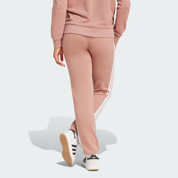 Pink Essentials 3-Stripes French Terry Cuffed Pants