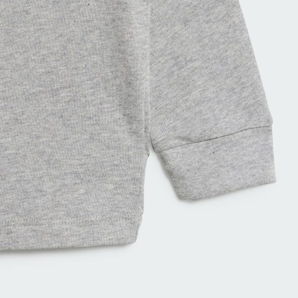 Grey Long Sleeve Long-Sleeve Top Kids