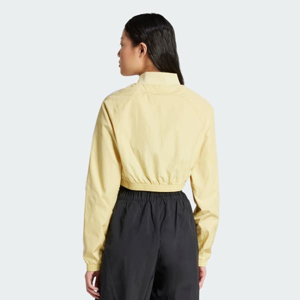 Yellow Adicolor Teamgeist Cropped Track Top