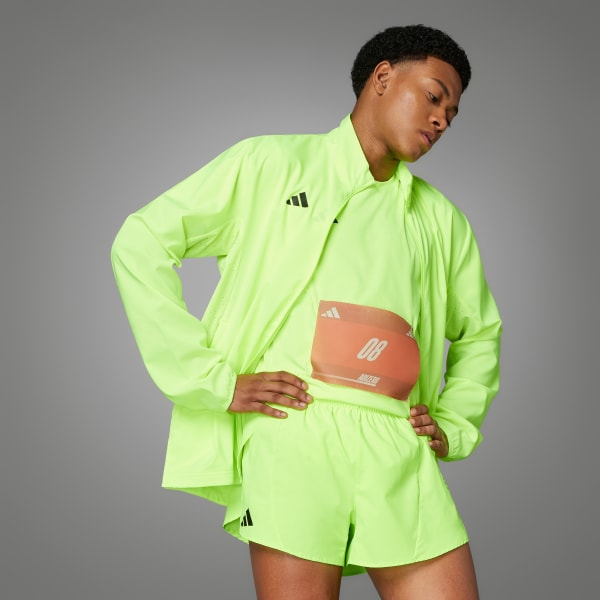 Yesil Adizero Essentials Running Split Şort