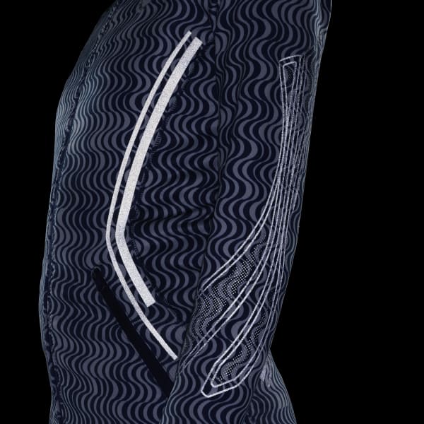 Szary adidas by Stella McCartney TruePace Long Sleeve COLD.RDY Printed Top CJ474