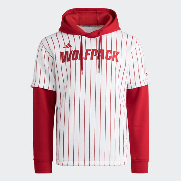 adidas NC State Wolfpack Baseball Hooded Jersey White Free Shipping