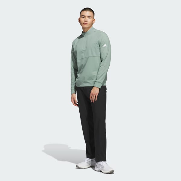adidas Ultimate365 Tour Quarter-Zip Pullover - Green | Free