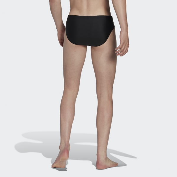 Czerń Classic 3-Stripes Swim Trunks