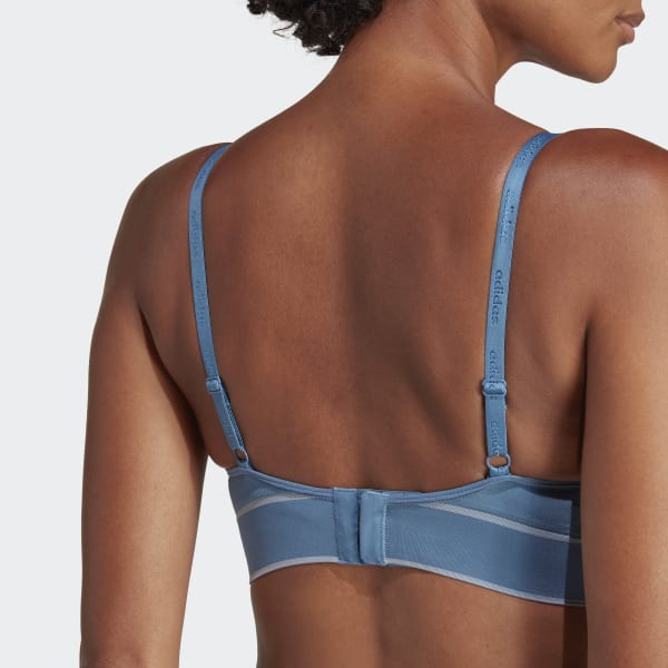 Niebieski Active Seamless Wireless Bra HPO54