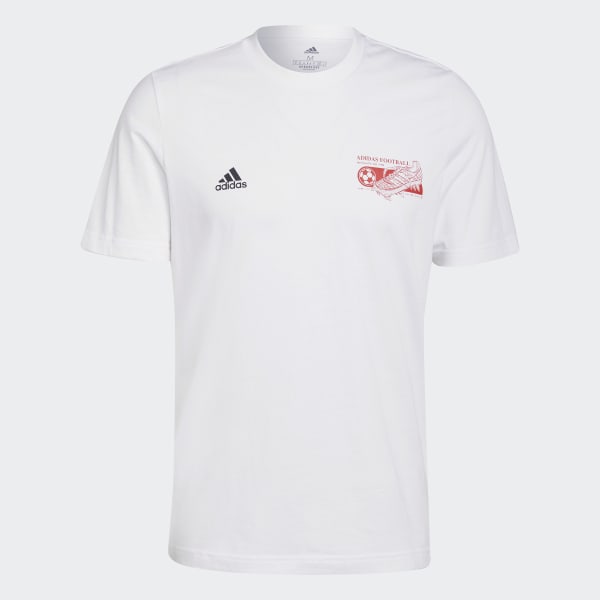 Blanco Playera Predator Estampada JES57