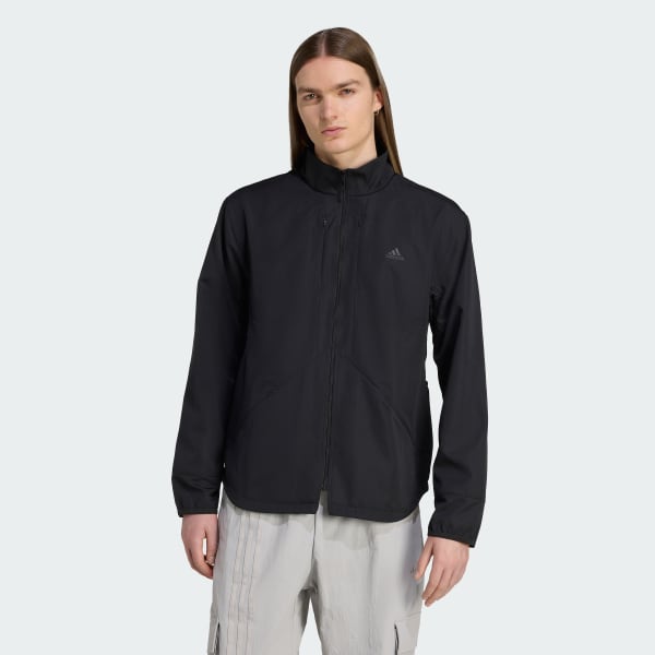 Schwarz Cutline Windbreaker