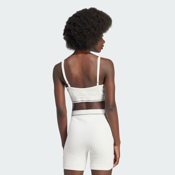 White Waffle Bra Top