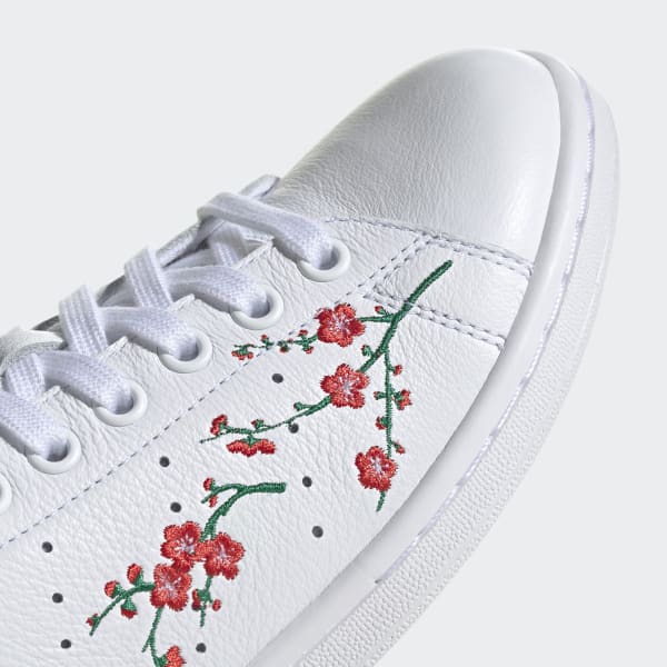 adidas stan smith flower embroidery femme chaussures