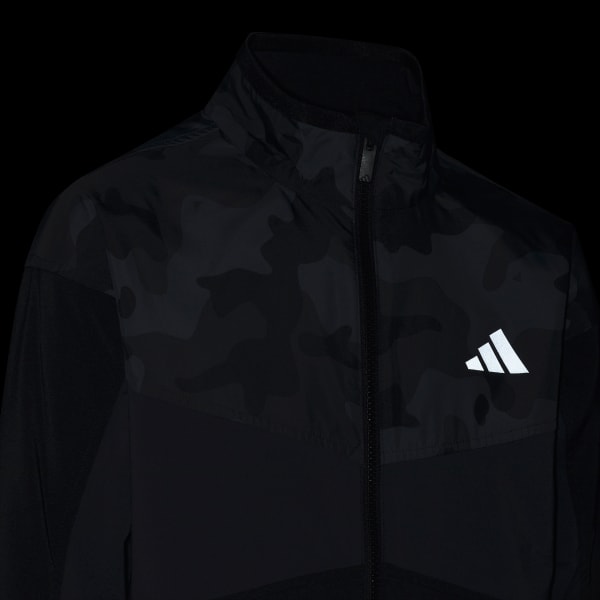 ブラック エッセンシャルズ カモ パック レギュラーフィット ライト ウーブン トラックトップ