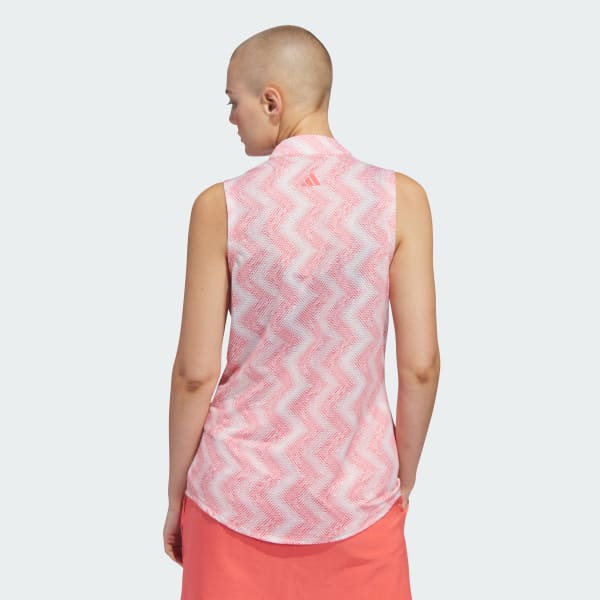 Rouge Polo sans manches imprimé Ottomoan Ultimate365 Femmes