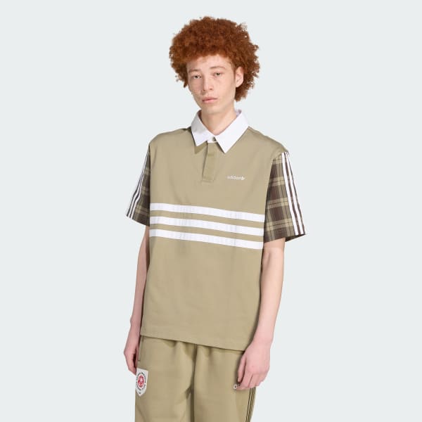 Gronn Tartan Regular Rugby Polo