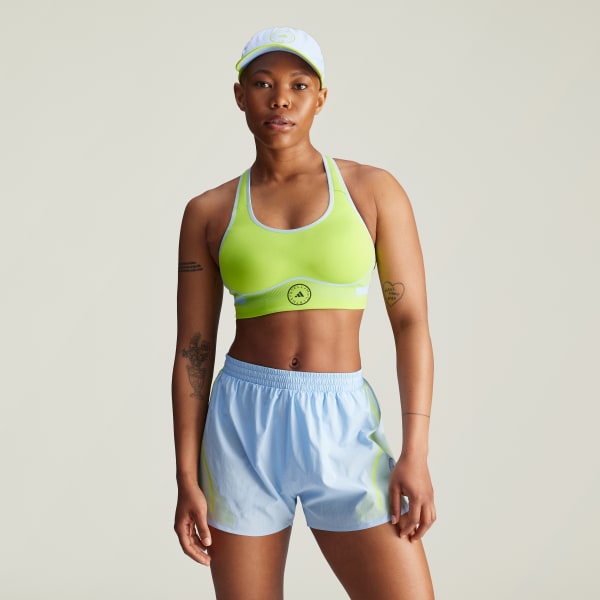 Green adidas by Stella McCartney TruePace High Support Sports Bra