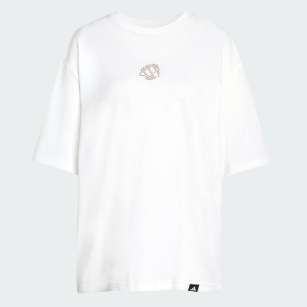 White ANIMAL OVERSIZE GRAPHIC T-SHIRT