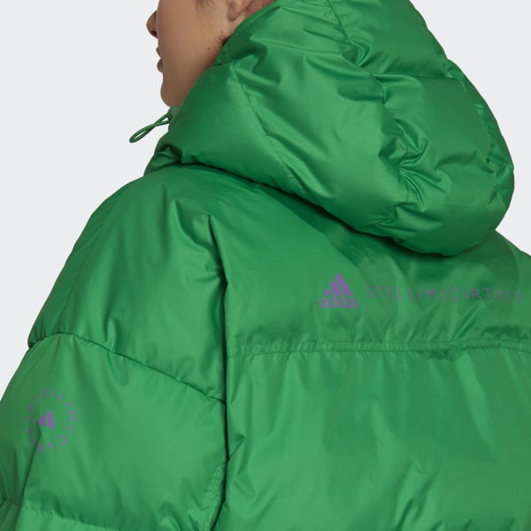 Green adidas by Stella McCartney Mid-Length Padded Winter Jacket UG014