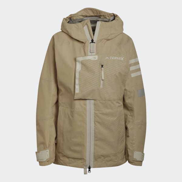 Beige Terrex Xploric Graphic RAIN.RDY Jakke SW294