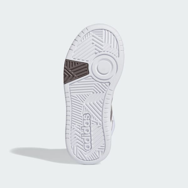 White Hoops Mid Shoes