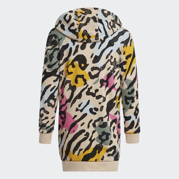 Adidas leopard print hoodie top