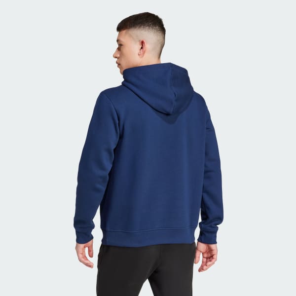 Adidas trefoil hoodie clear blue online