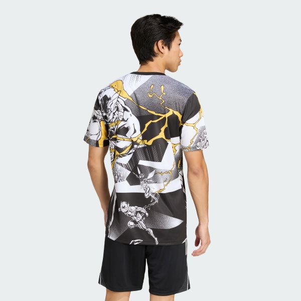 Hvid adidas Real Madrid Avengers 25/26 opvarmningstrøje