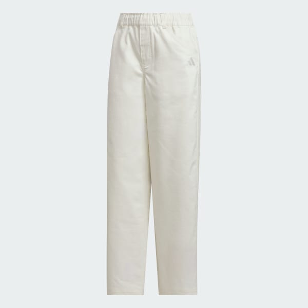 สีขาว กางเกงเดนิมขายาวทรงหลวม STADIUM CHROME