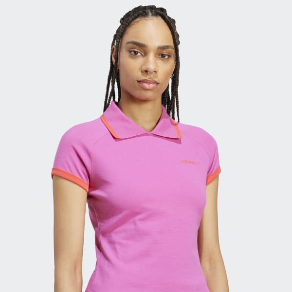 adidas Polo Shirt - Pink | Free Shipping with adiClub adidas Polo Shirt - Pink | Free Shipping with adiClub