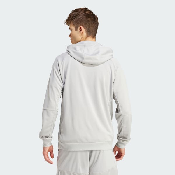 Grey Sereno AEROREADY Cut 3-Stripes Hoodie