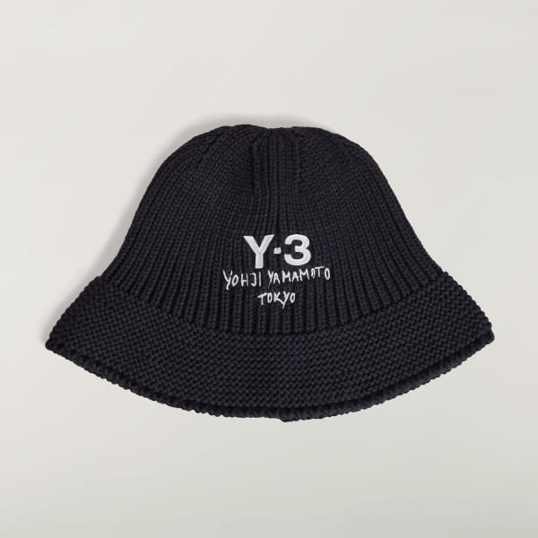 Sort Y-3 Heritage Knit bøllehat