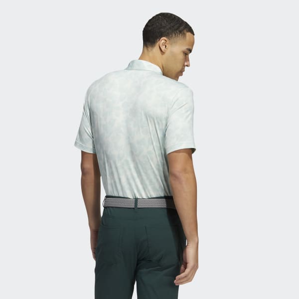 Gronn Prisma-Print Poloskjorte ZR010