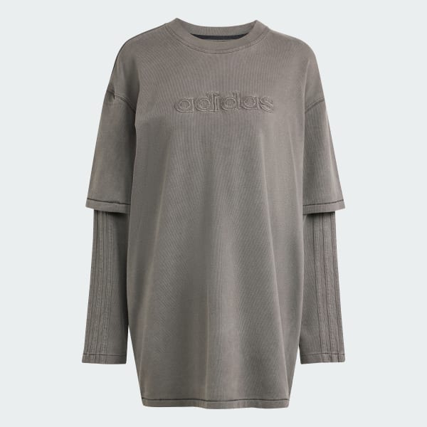 cierna Layered Long-Sleeve Tee Dress