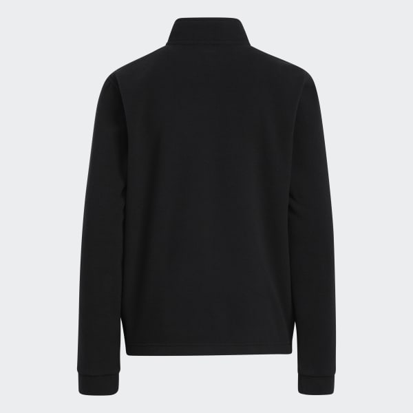 Black Print Block Golf Sweatshirt CW291