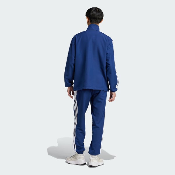 Azul Agasalho Malha Sportswear Basic Três Listras 