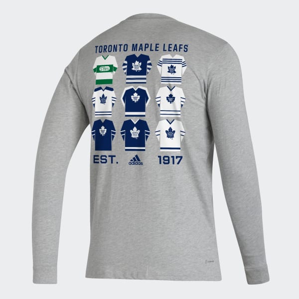 Adidas Maple Leafs Long Sleeve Tee Grey Adidas Canada