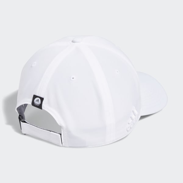 Blanco Gorra de Golf Crestable Performance