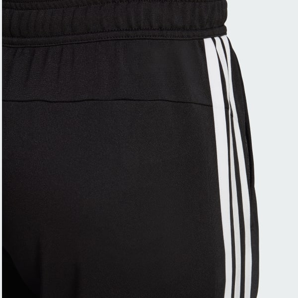 Black Train Essentials 3-Stripes Training Joggers