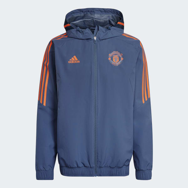 Blauw Manchester United Condivo 22 All-Weather Jack I6762