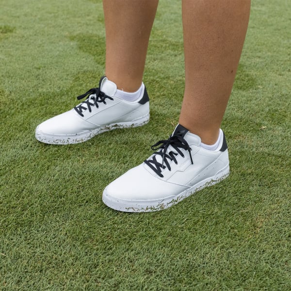 White Women's Adicross Retro Spikeless Golf Shoes LWQ06