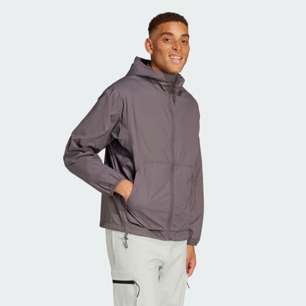 Abu-abu Windbreaker City Escape