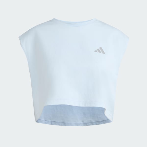 Mau-xanh-da-troi Áo Thun Crop Top adi365 Running Essentials