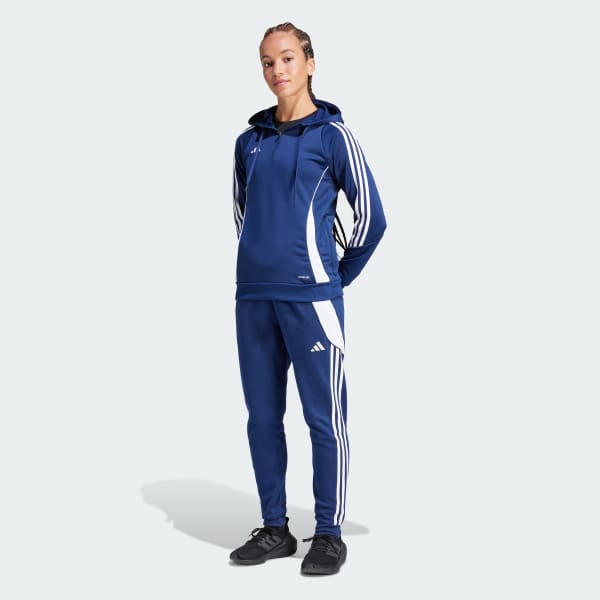 Navy adidas tracksuit womens clearance